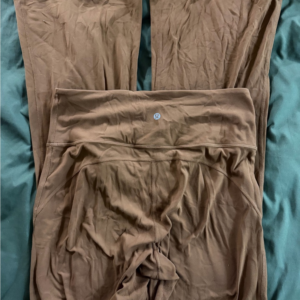 Lululemon Brown High-Rise Leggings Flare